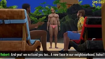 play Uno sconosciuto sposato si fa scopare il culo e la faccia in una spiaggia per nudisti