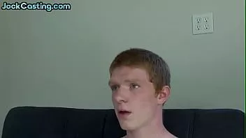 Play Ginger amateur stud solo masturbates his hairy cock