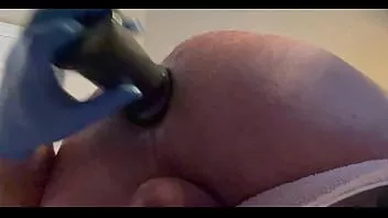 Play Huge gape training 12 inch bombshell dildo * anal gape training juicy ass. wide open rosebud
