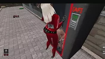 play خنثى باستخدام فتاة في بائع وقحة في الحياة الثانية
