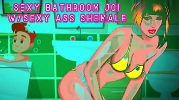 تشغيل حمام joi مع luke and a super sexy shemale teaser