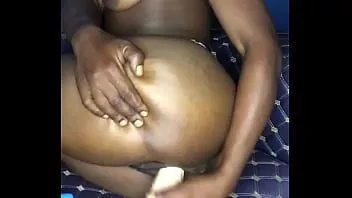 play 12 inch dildo got my thighs shaking after inserting it in my asshole